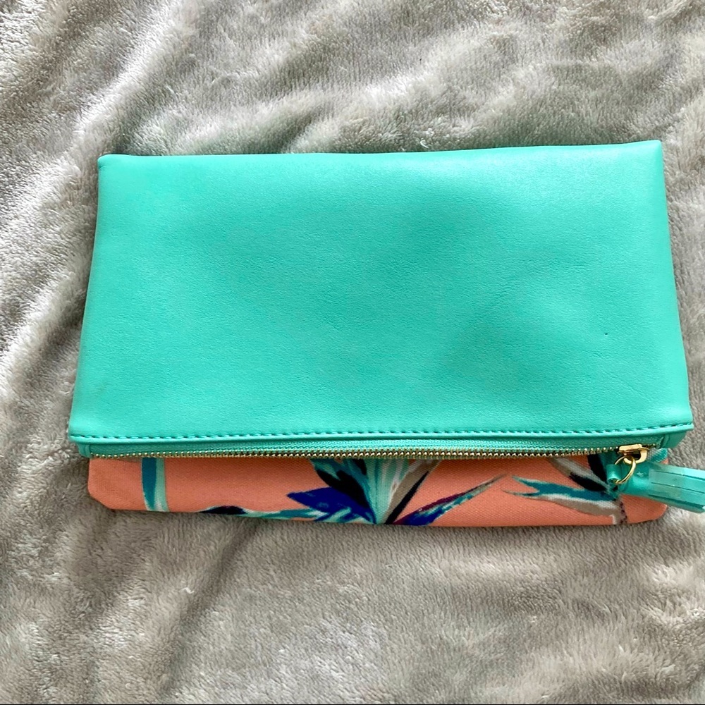 Rachael Pally reversible vegan clutch, NWOT